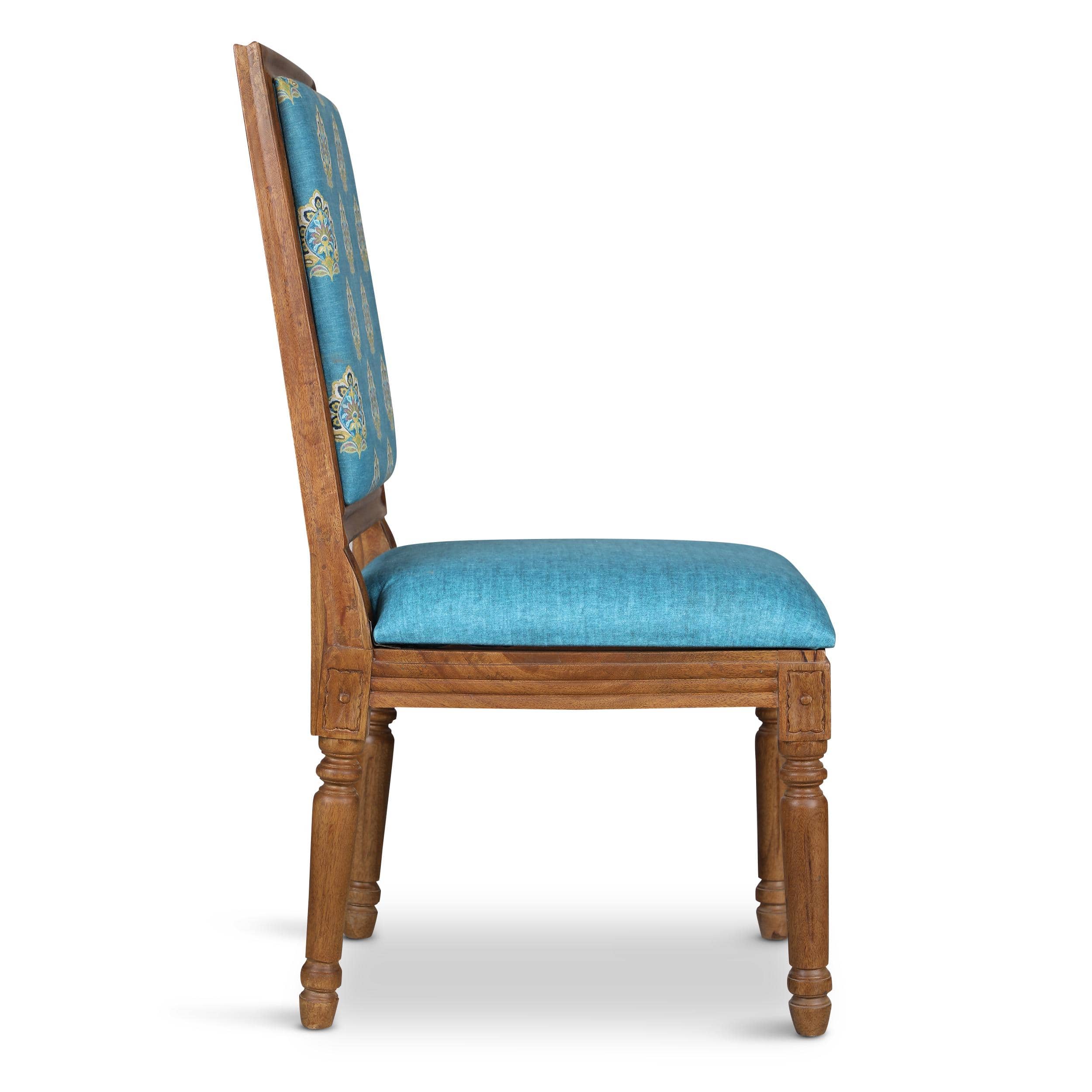Meadow Accent Chair in Blue Colour (Without Arm)