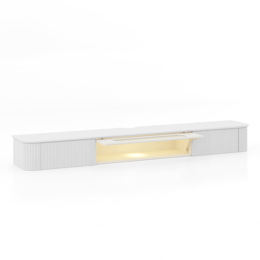 Estella Wall Mounted TV Unit Cream Finish