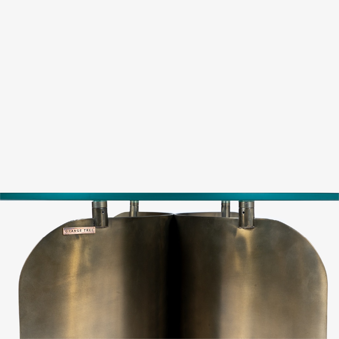 Solace Mild Steel Coffee Table in Beige Colour - Orange Tree