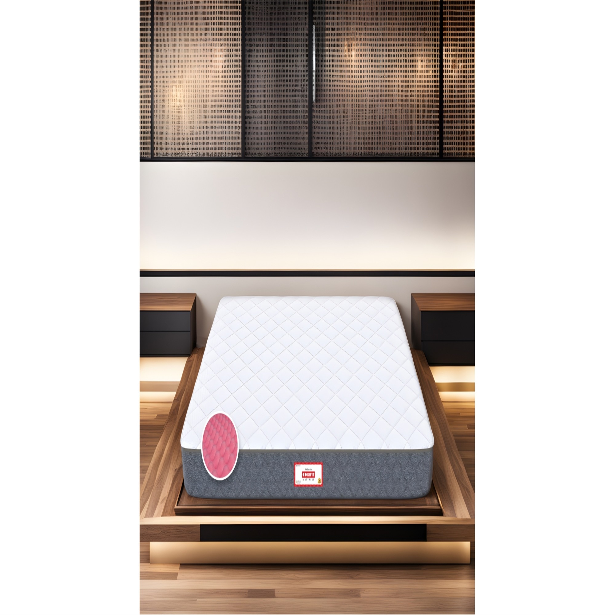 Twin Dlx Dual Comfort SRTX Tech Double Size Mattress - Coirfit