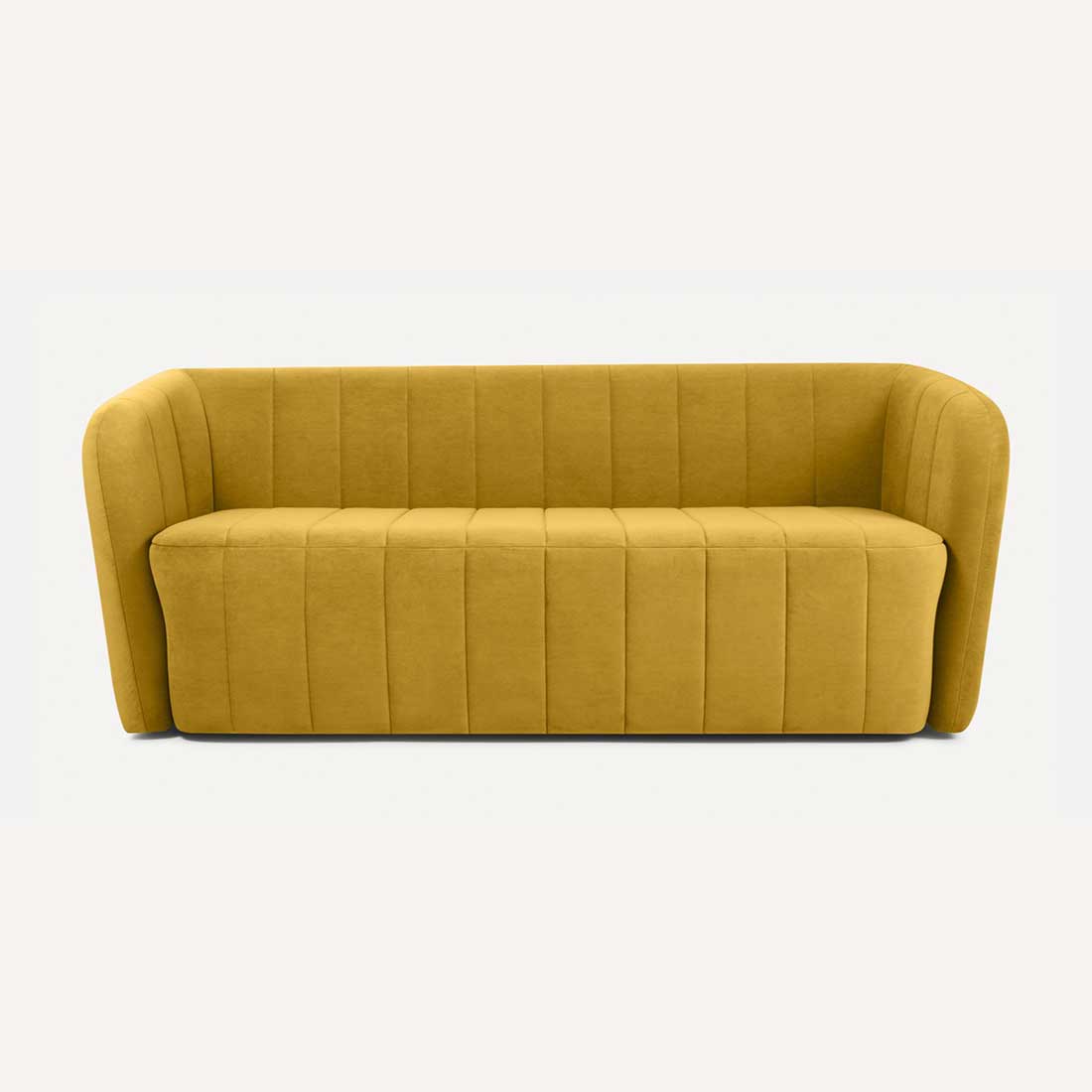 Candler Fabric Sofa (Yellow)