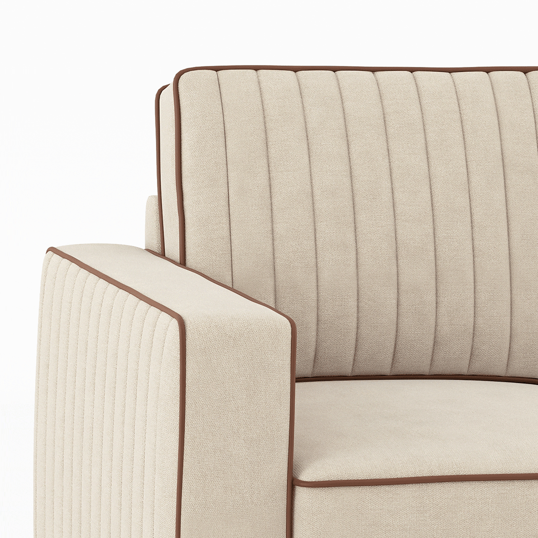 Apollo Neo Sofa (Colour : Classic Beige, Seating Capacity : 1 Seater, Cushion Type : Soft, Back Height : Regular Back)