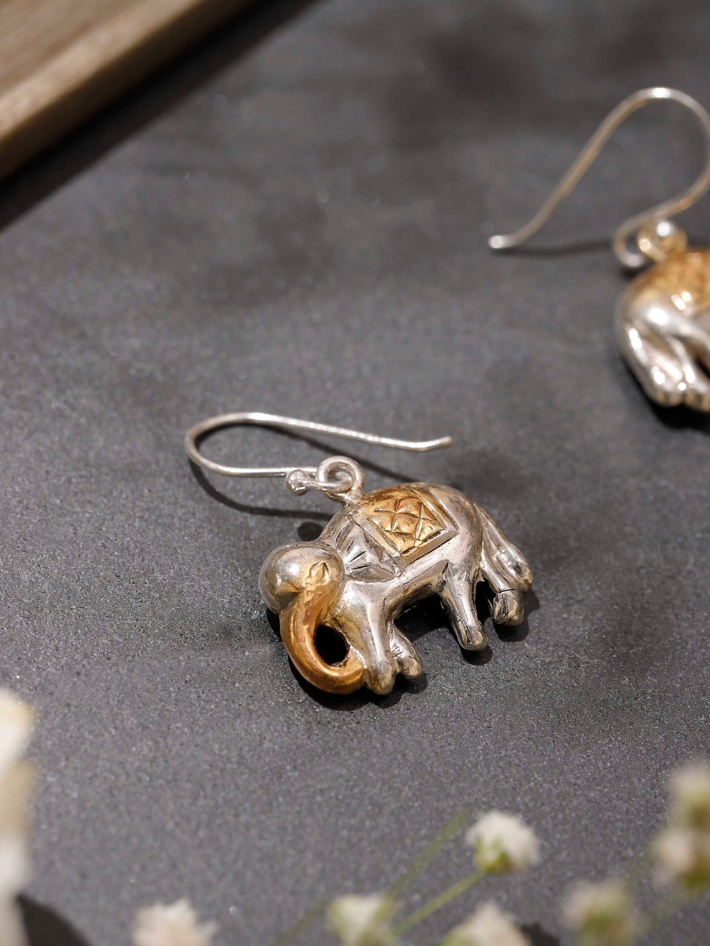 Silver Smithing Drops Earrings