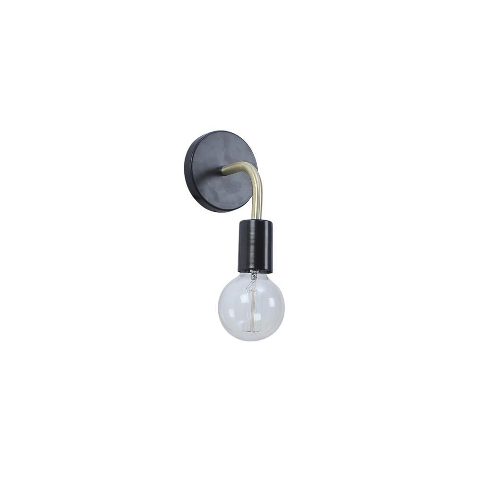 Brass Black Metal Wall Light