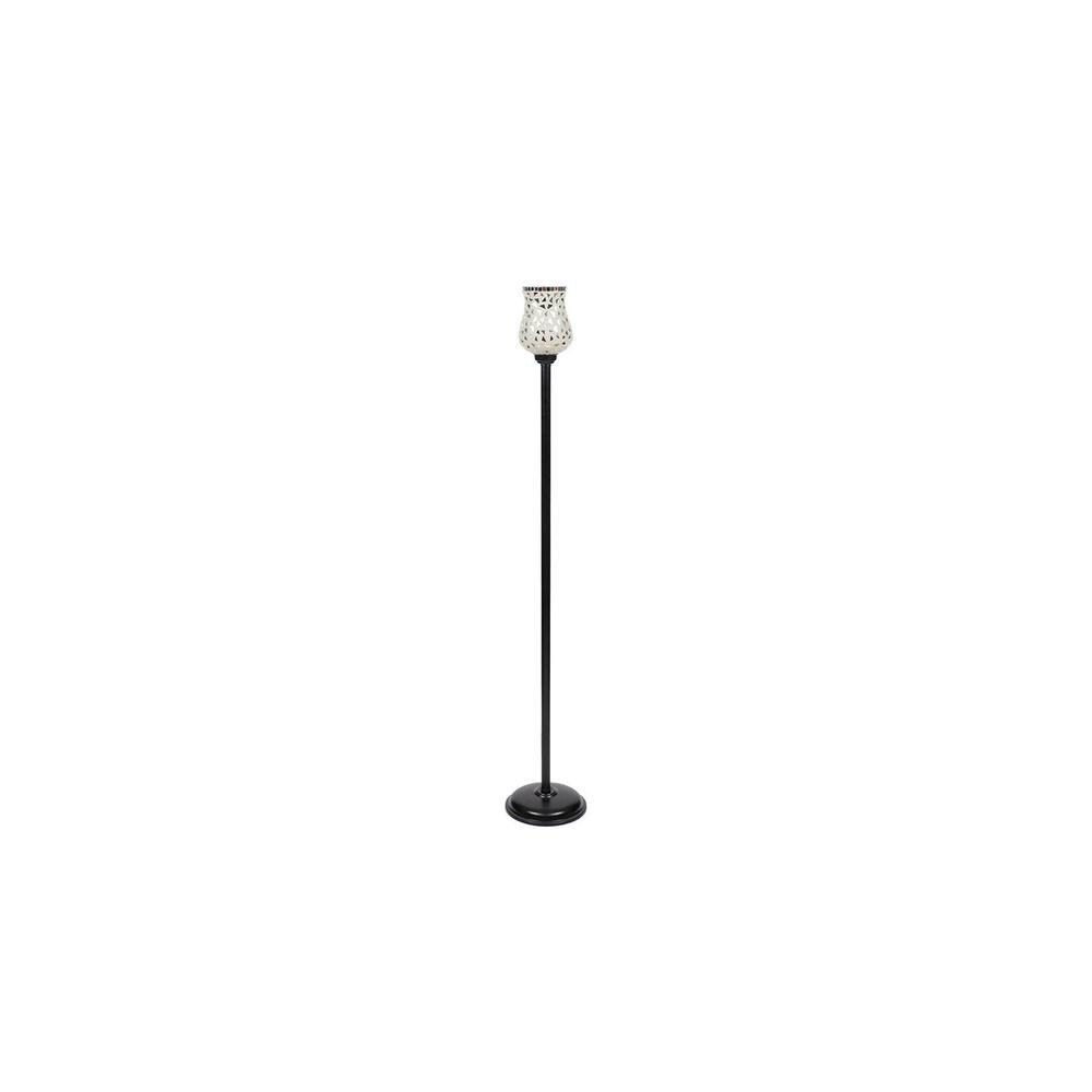 Dixon Black Glass Shade Floor Lamp