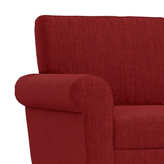 Oxford Sofa (Colour : Salsa Red, Cushion : Hard, Seater : 3+2+1)