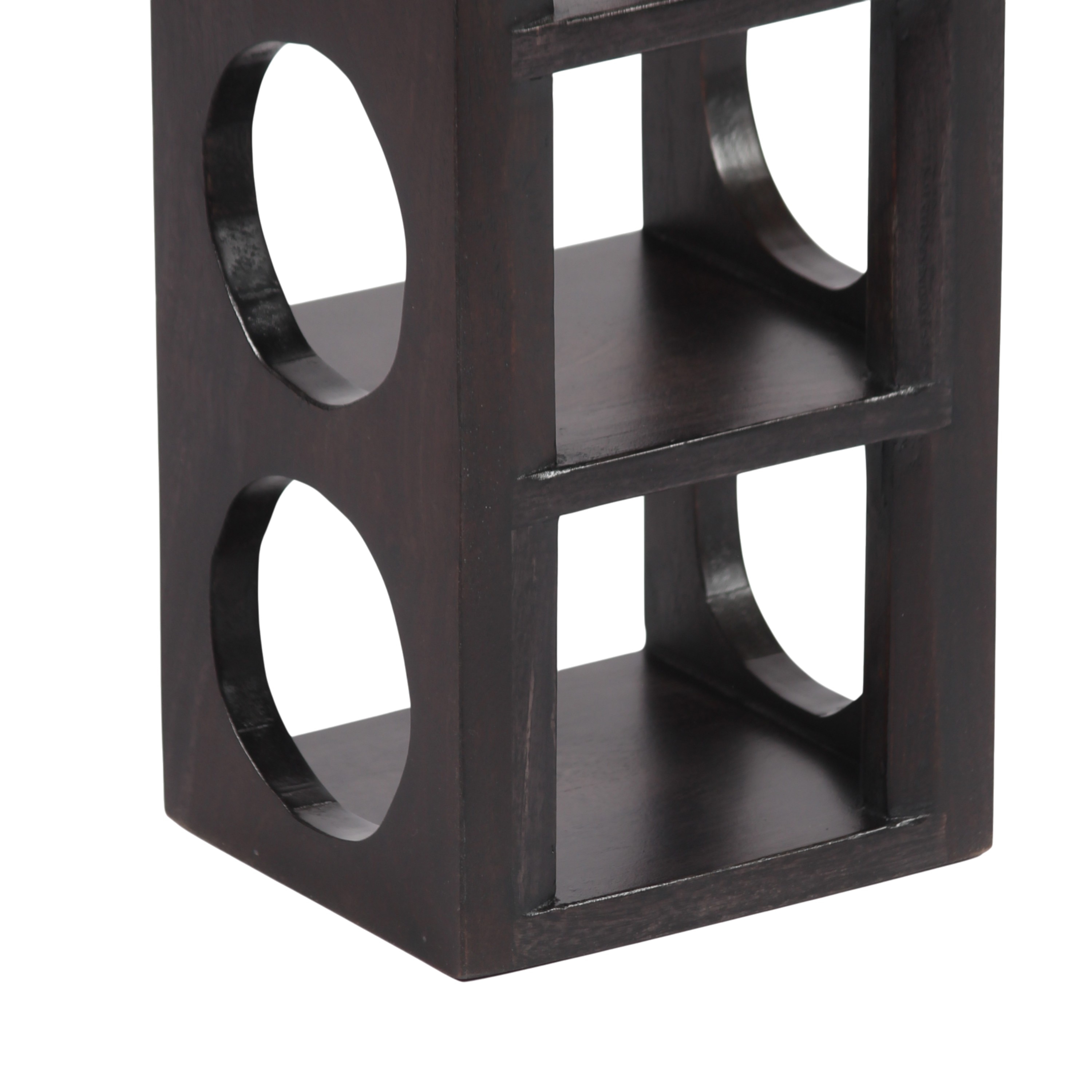 Wembley Sheesham Wood Wine Rack for 5 Bottles in Mahogany Finish