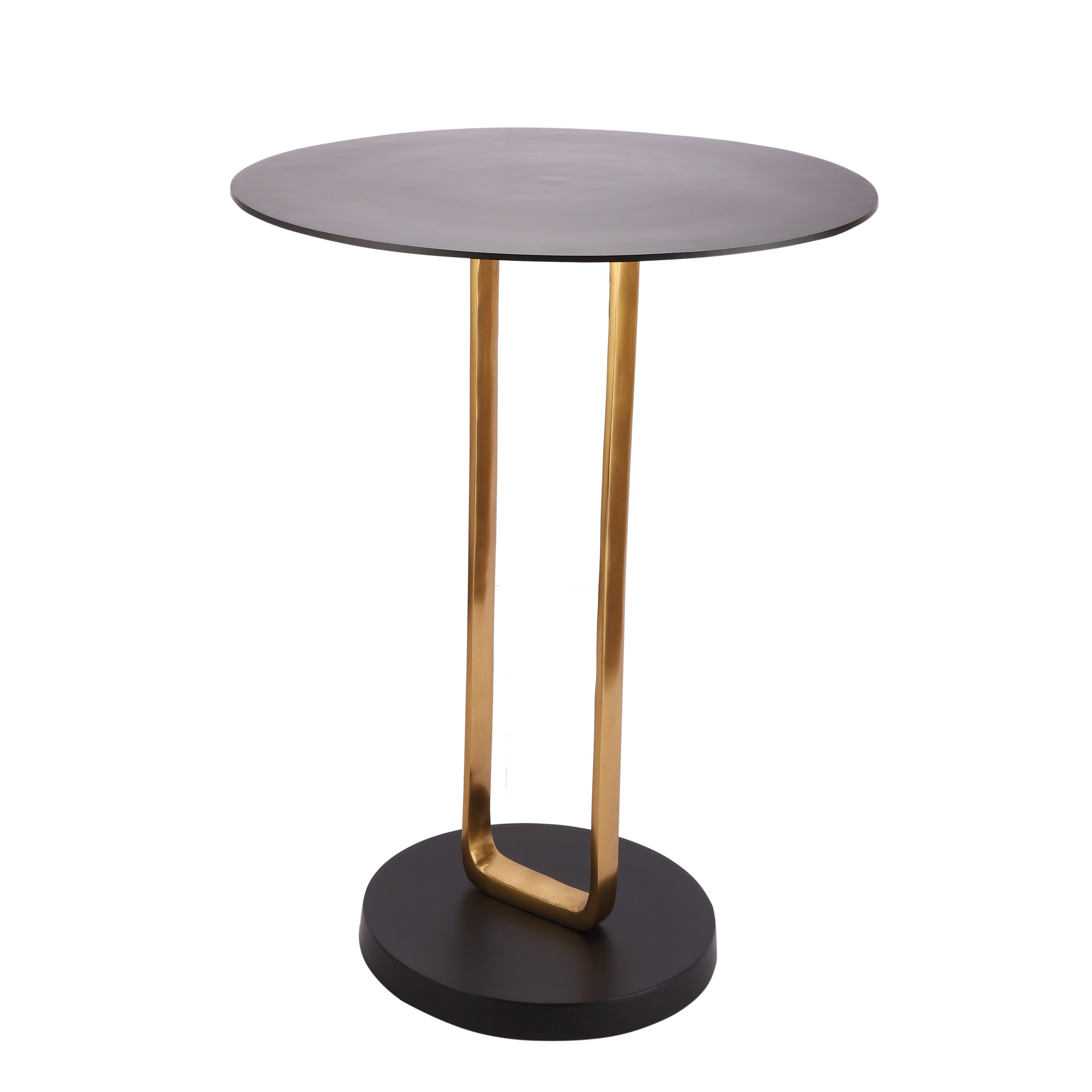 Irwin Obsidian Metal Side Table in Black Colour
