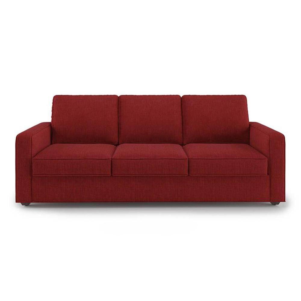 Apollo 3 Seater Fabric Sofa in Salsa Red Colour