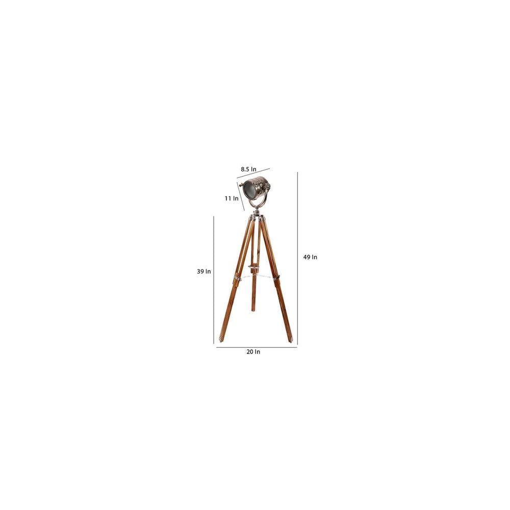 Isaac Nickle Metal Shade Floor Lamp