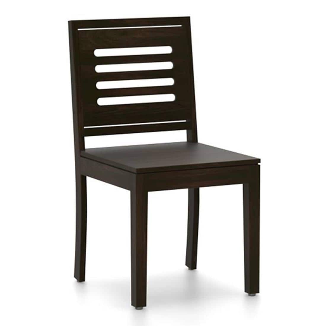 Julian 4 Seater Dining Table With Set Of 4 Capra Dining Chairs (Finish- Mahogany)