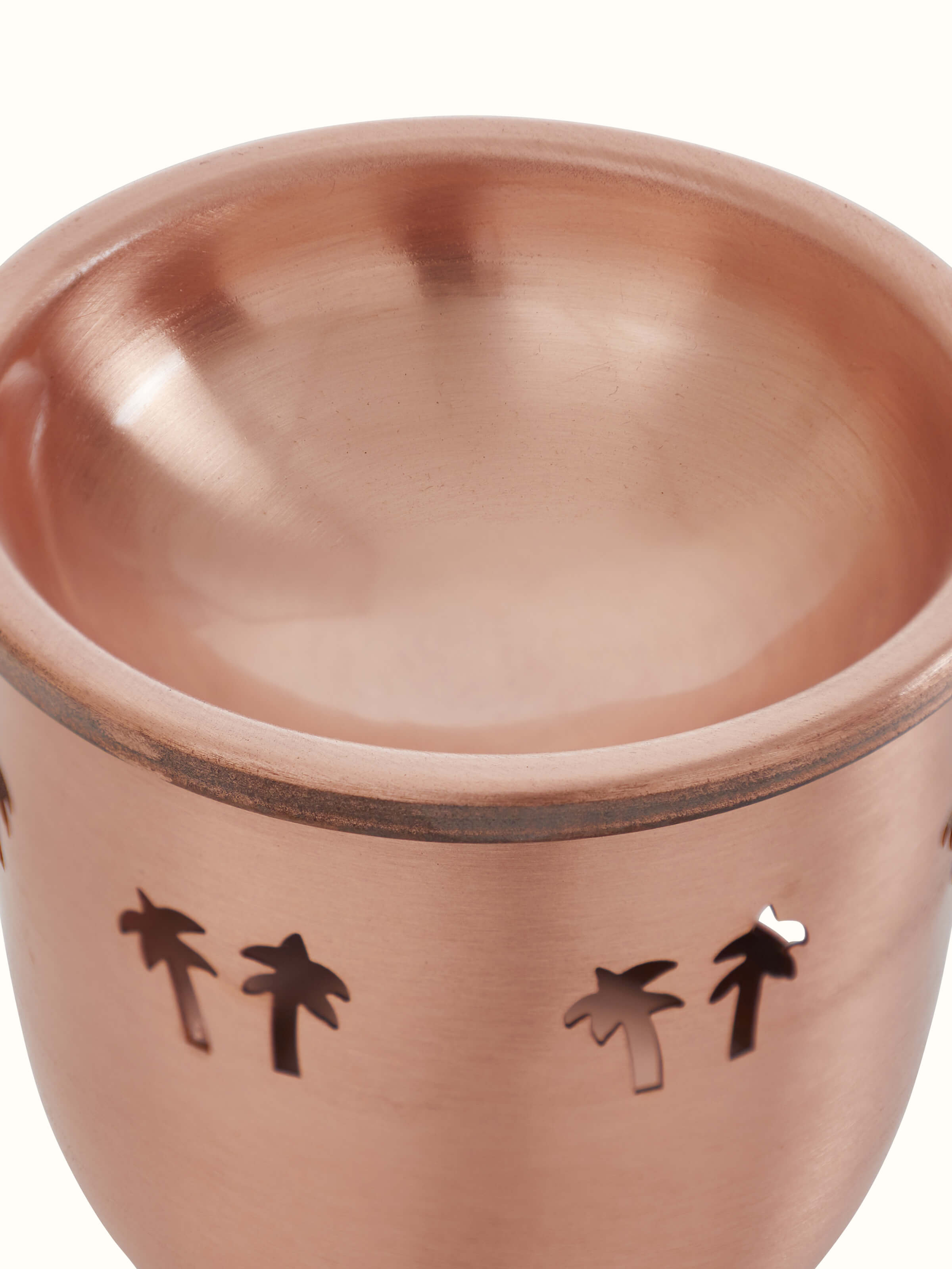 Detailed view of Copper Aroma Diffuser showcasing the intricate design and smooth finish.
