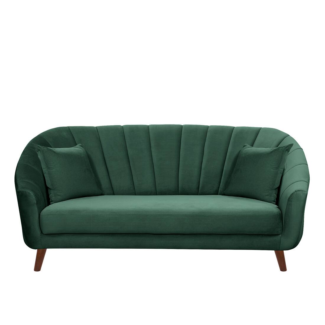 Nilo Velvet 3 Seater Sofa in Green Colour