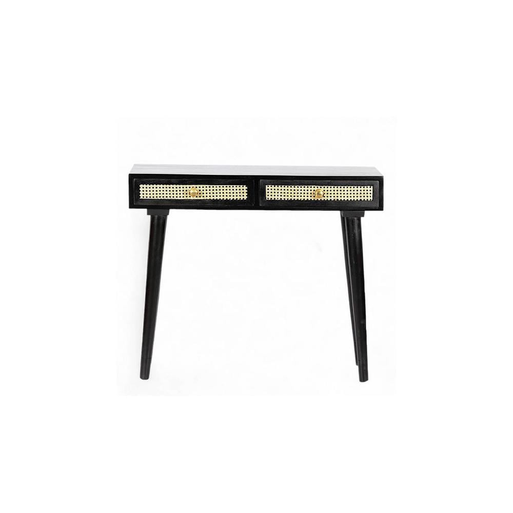 Vintara Sheesham Wood Contemporary Console Table in Dark Walnut finish