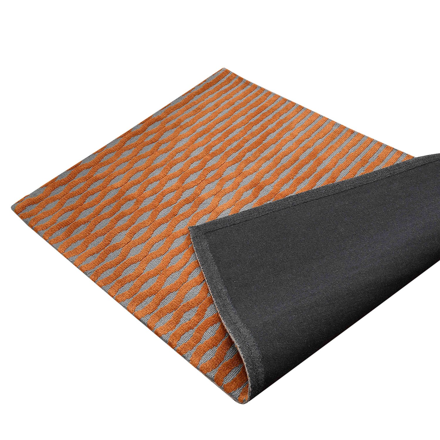 Multicolor Abstract Machine Made Polyester 5 X 7 Feet Carpet