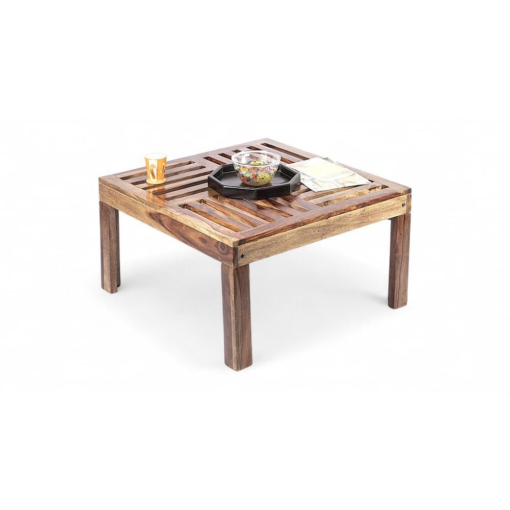 Sydney Sheesham Wood Coffee Table In Teak Finish