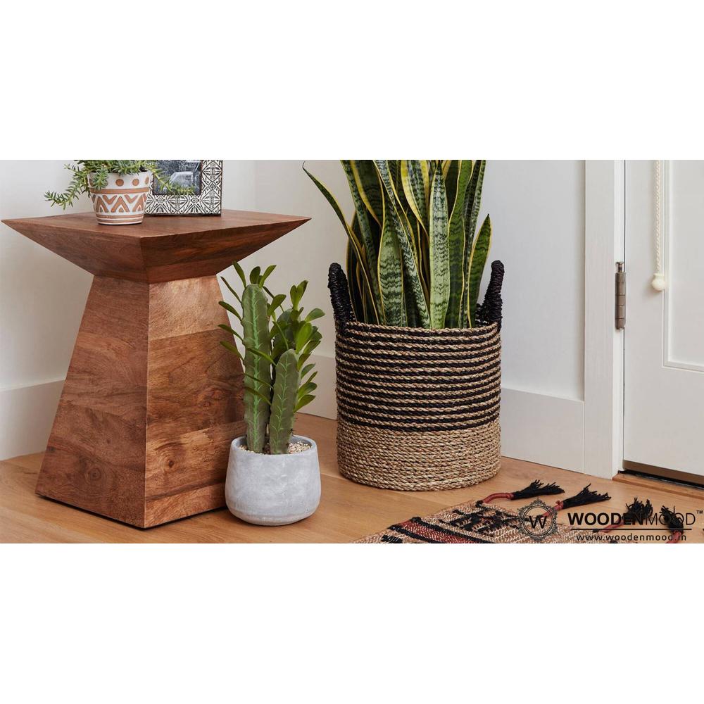 Melvena Solid Wood Side Table