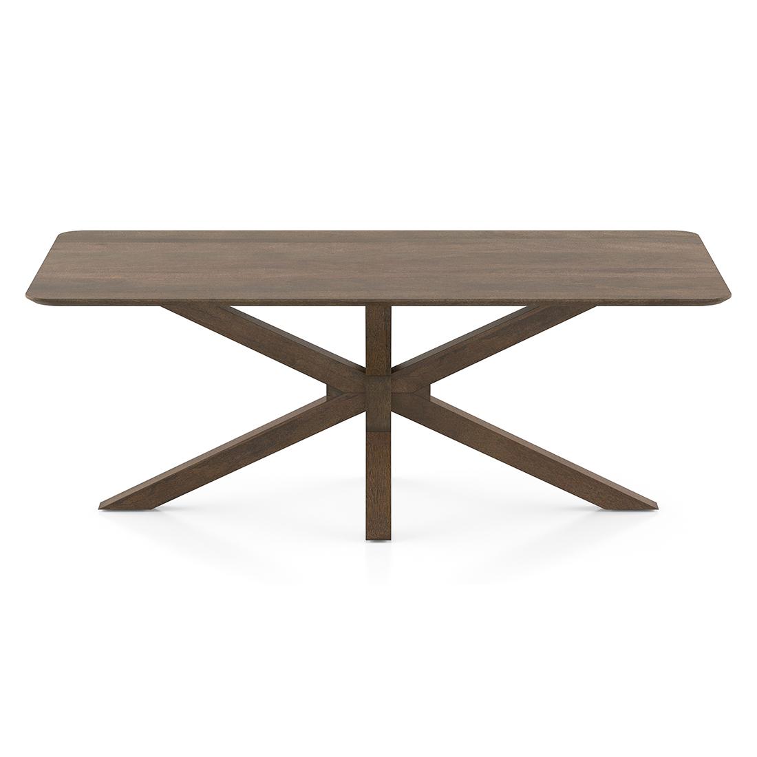 Anderson Solid Wood 8 Seater Dining Table In Danish Walnut Finish