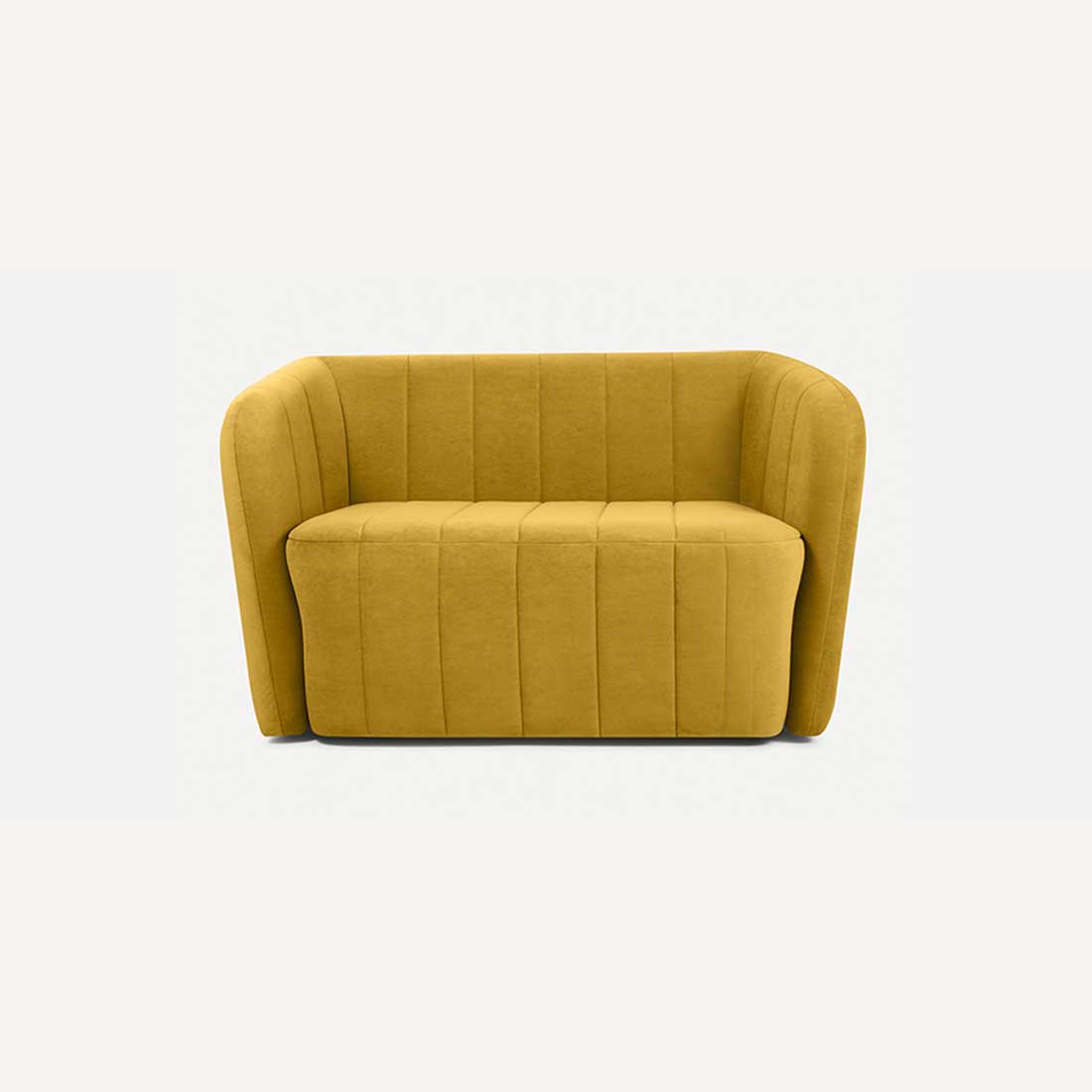 Candler Fabric Sofa (Yellow)