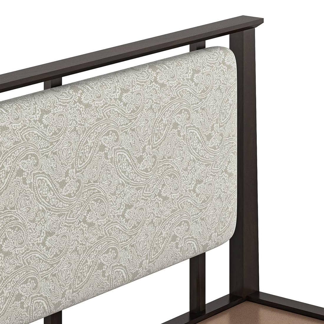 Satori Solid Wood Queen Size Bed In American Walnut Finish