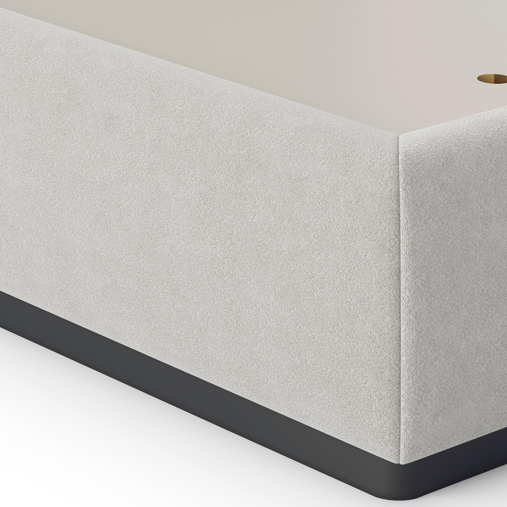 Valeria Upholstered King Bed In Dual Tone Finish