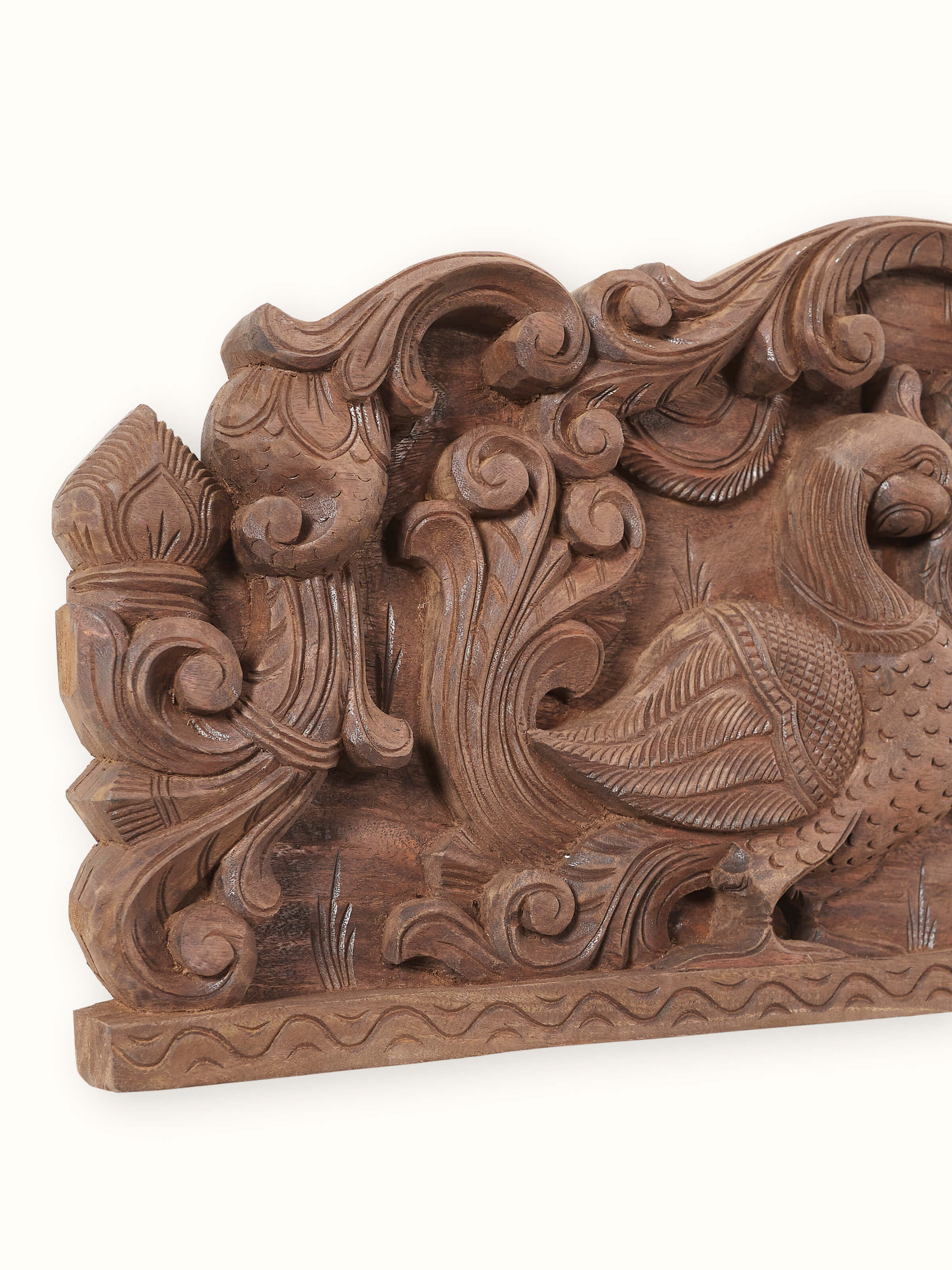 Wood Carved Dasha Avathar Panel
