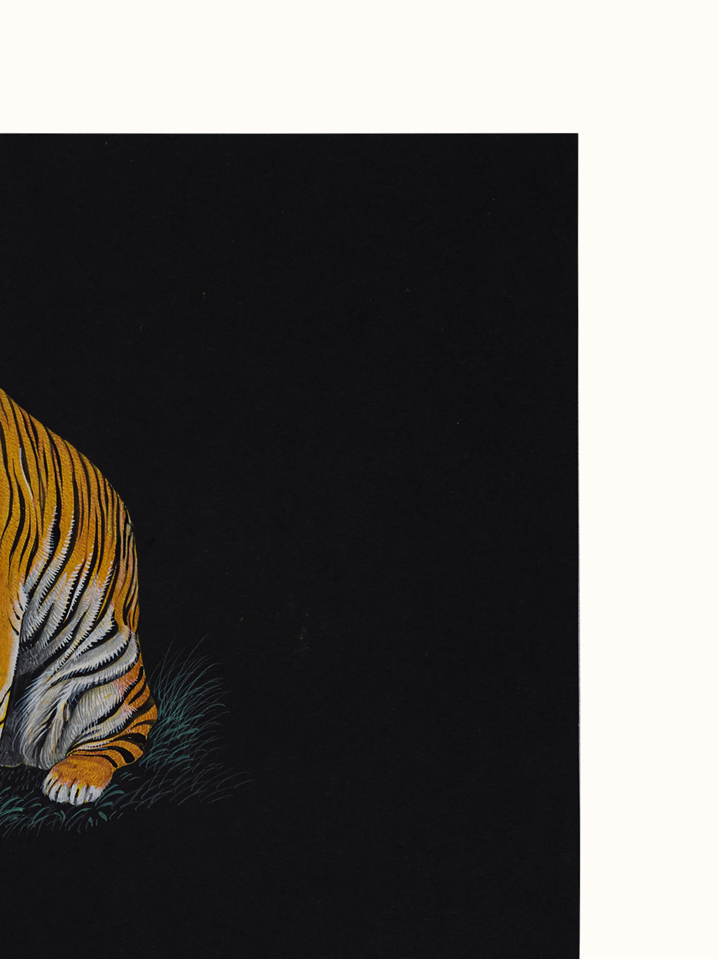 Tiger Miniature Painting