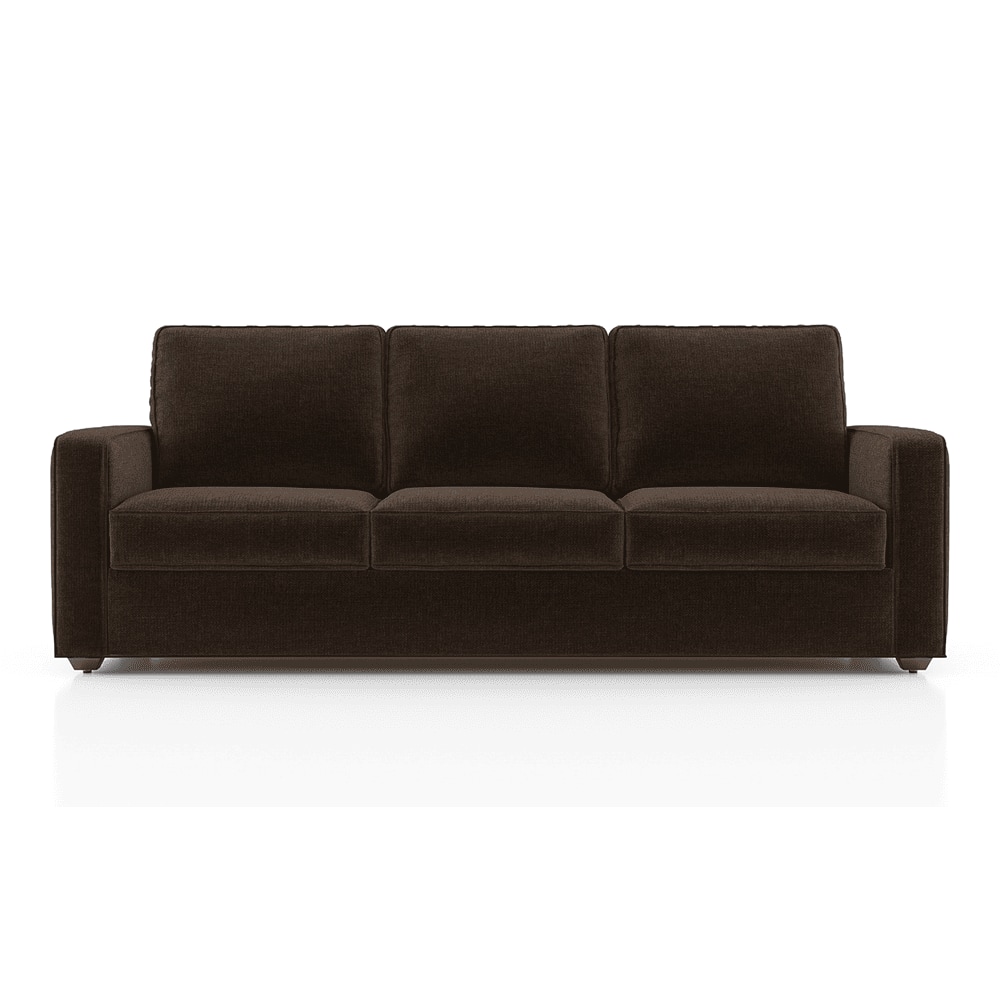 Apollo 3 Seater Fabric Sofa in Dark Earth Colour