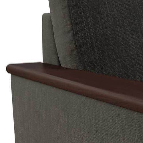 Corby Premium 1 Seater Fabric Sofa in Graphite Grey Colour