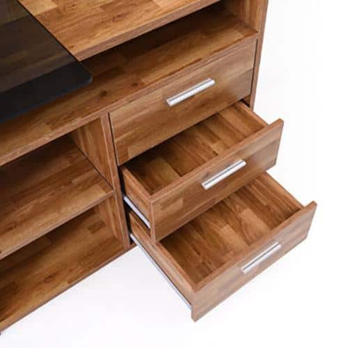 Niccol Engineered Wood Study Table in Golden Oak Finish