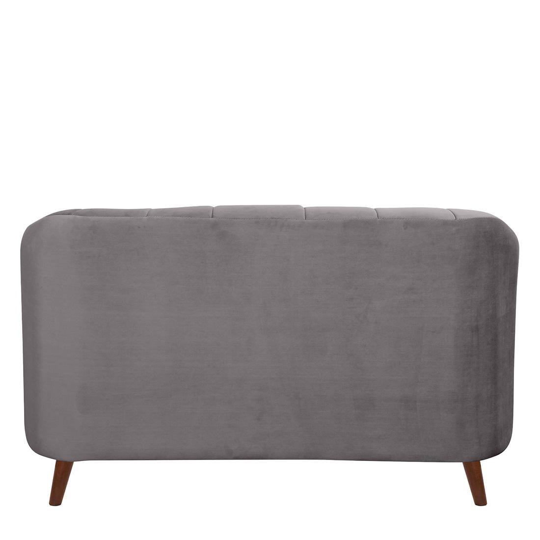 Nilo Velvet 2 Seater Sofa in Grey Colour