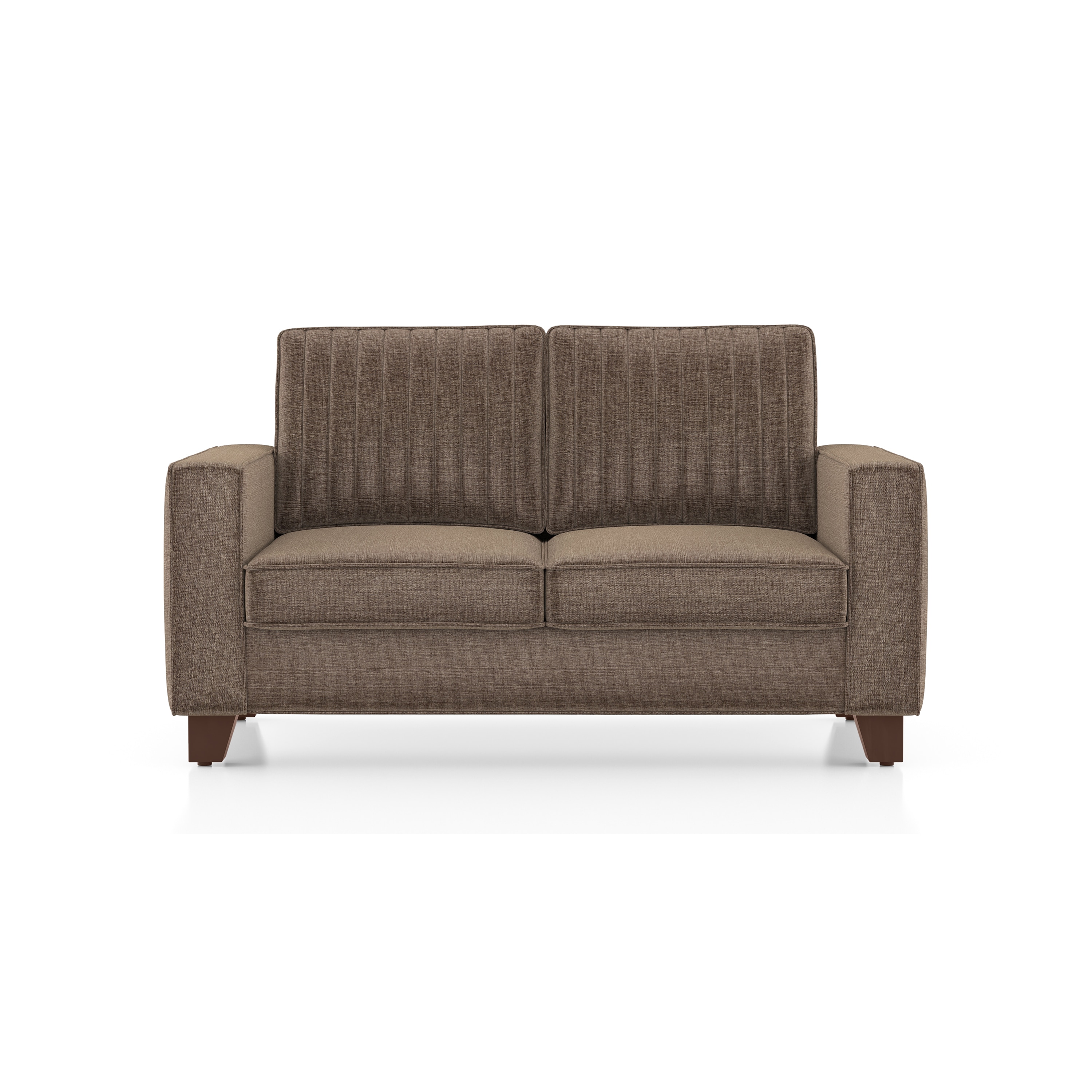 Apollo Neo 2 Seater Fabric Sofa in Mocha Brown Colour (Back Height : Regular, Cushion Type : Soft)