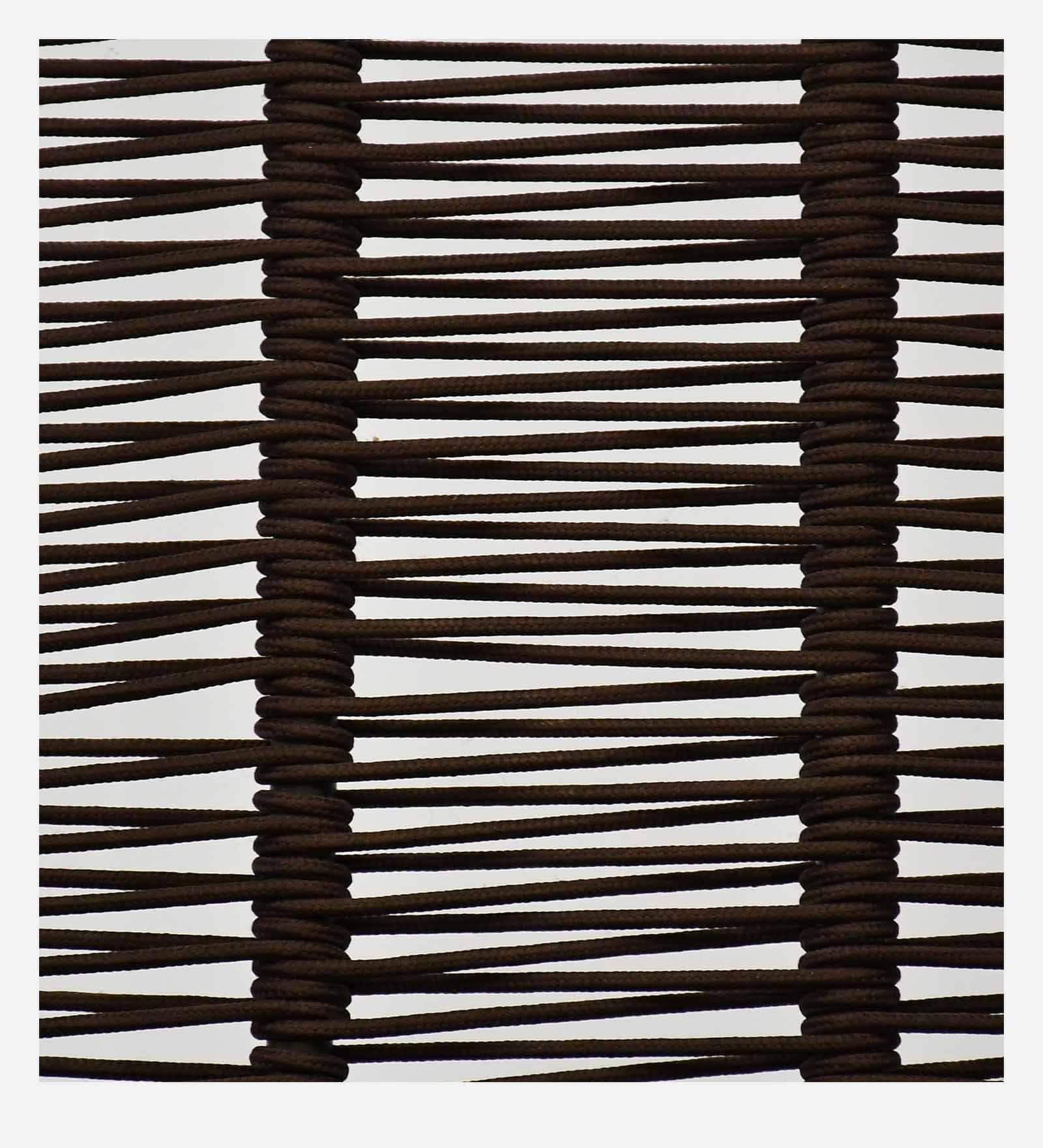 Madrid 2+1+1 Seater Rope Sofa Set in Brown Finish