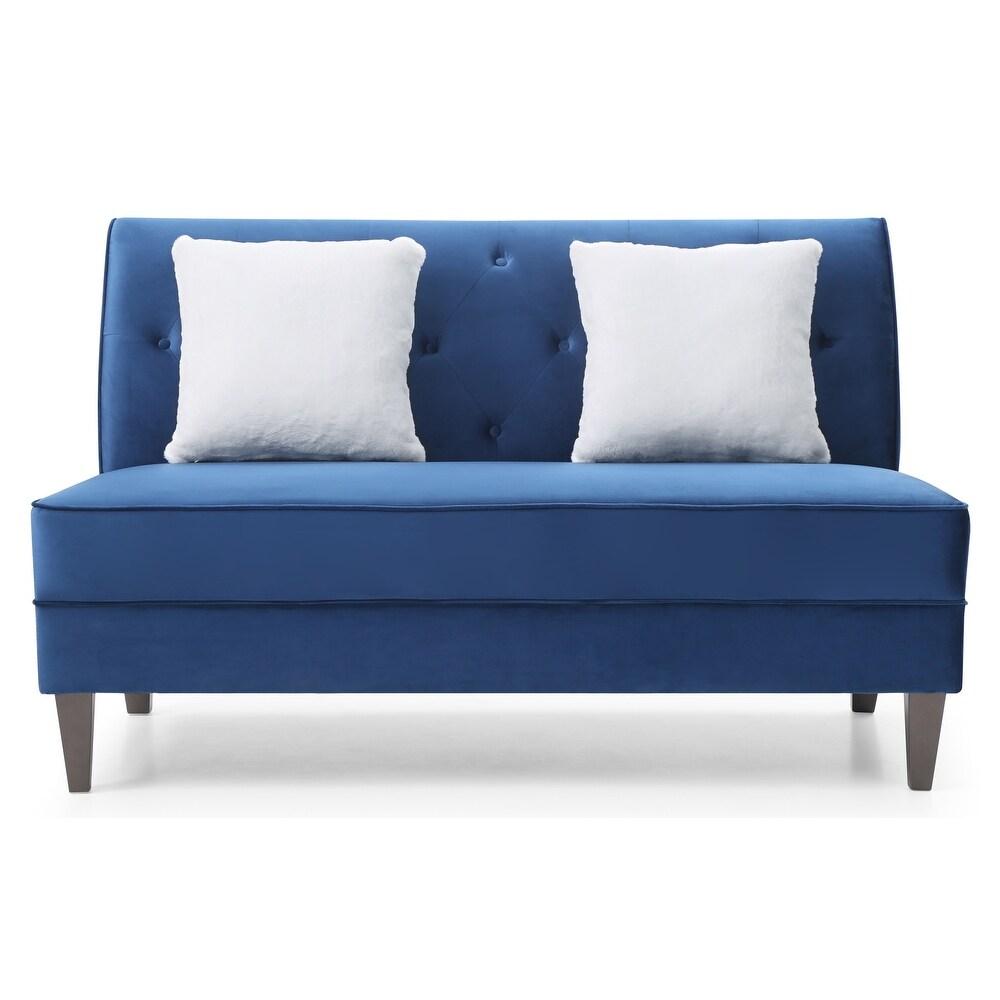 Seltos Fabric Sofa - Navy Blue