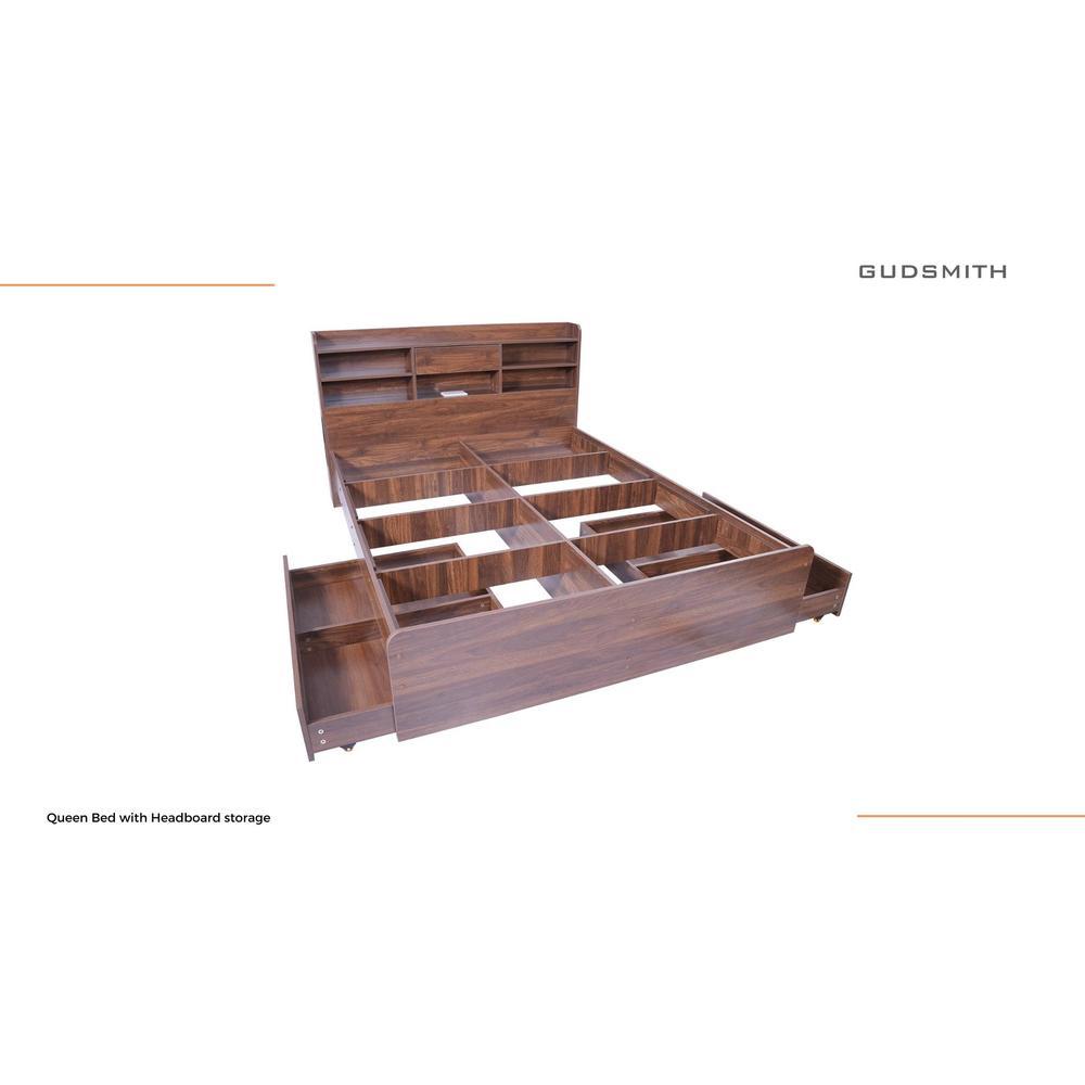 Merkel Engineered Wood Drawer Storage Bed