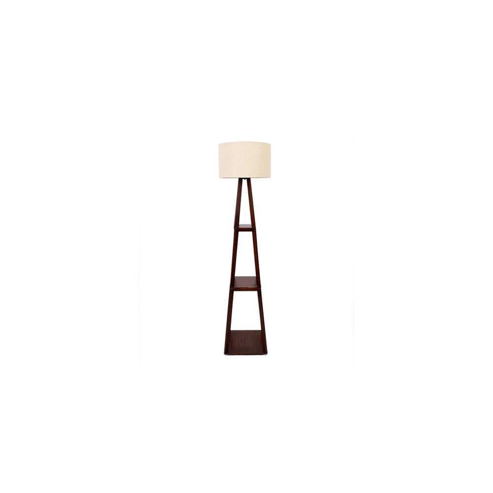 Sarah Beige Jute Shade Floor Lamp