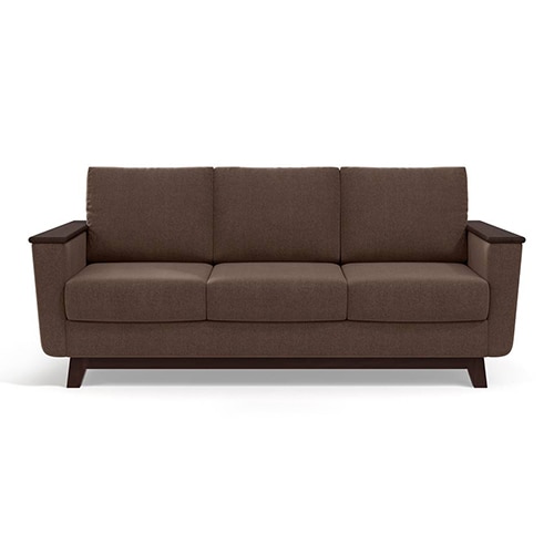 Corby Essential 3 Seater Fabric Sofa in Daschund Brown Colour