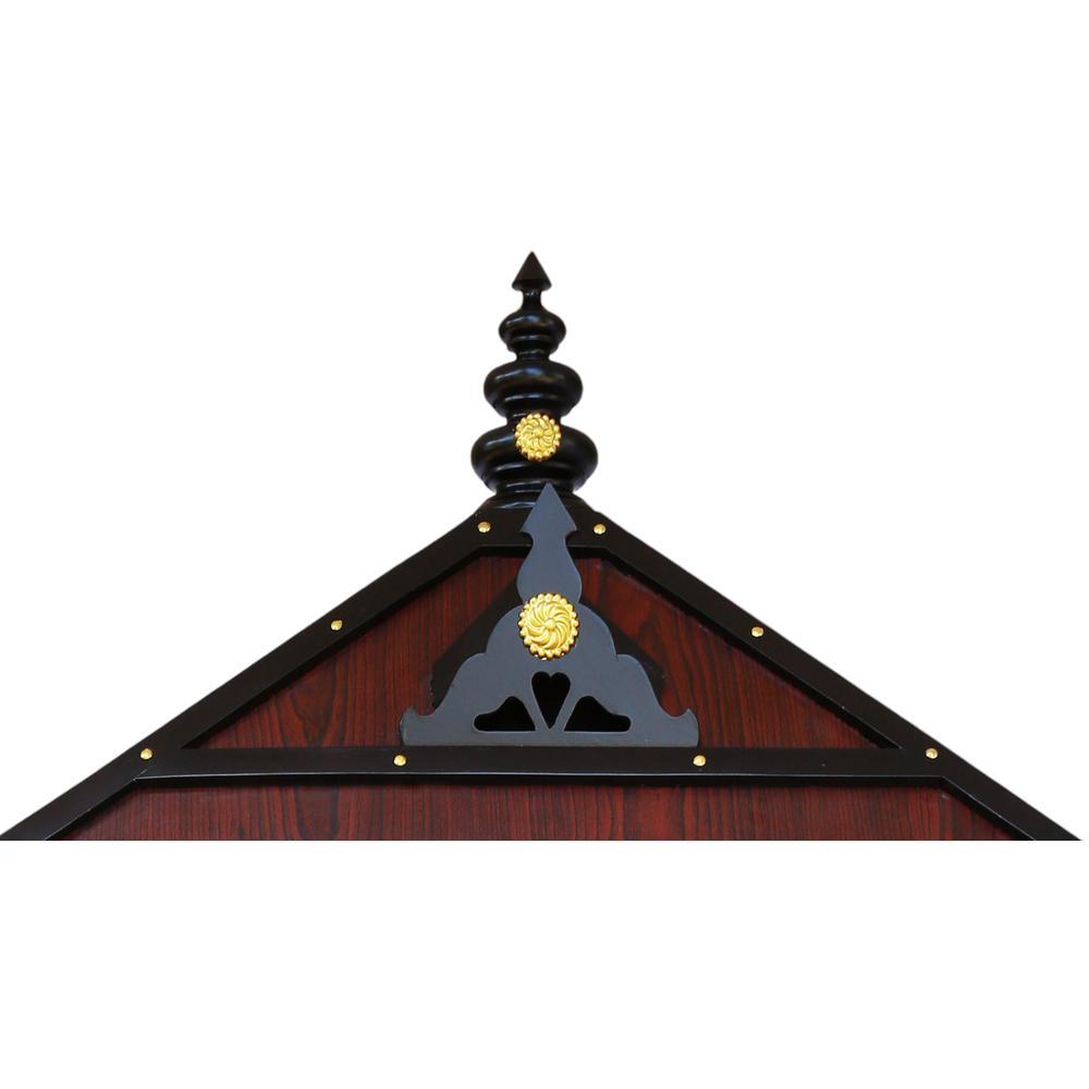 turvi solid wood prayer unit in mahagony finish