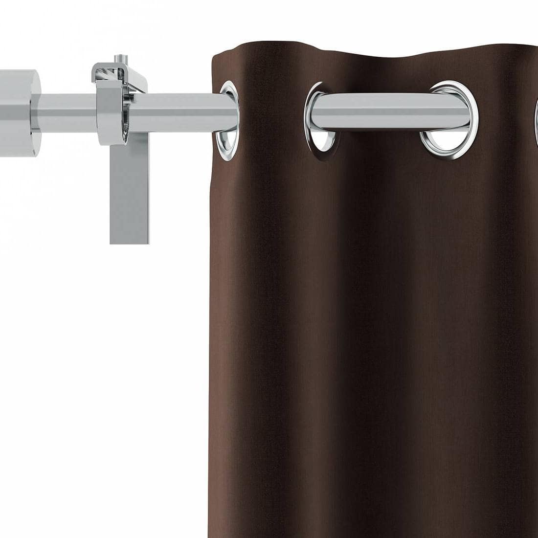 Dawn Blue Polyester Room Darkening Door Curtain