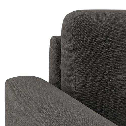 Verona Premium 1 Seater Fabric Sofa in Smoke Colour