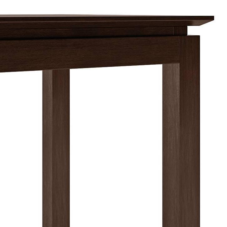 Diner 4 Seater Dining Table In Dark Walnut Finish