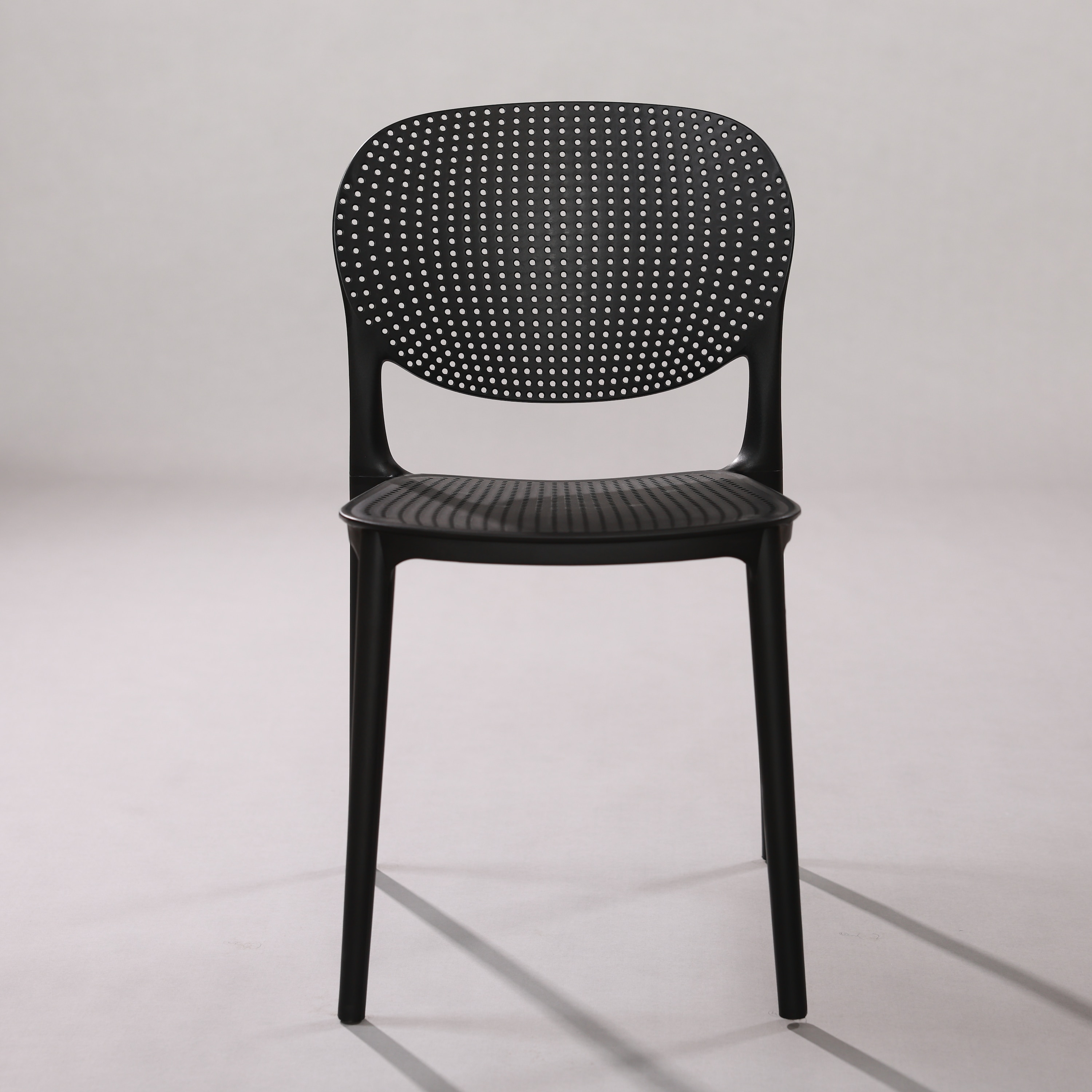 Kepler Brooks Serena Cafeteria Dining Chair in Black Colour - Kepler Brooks