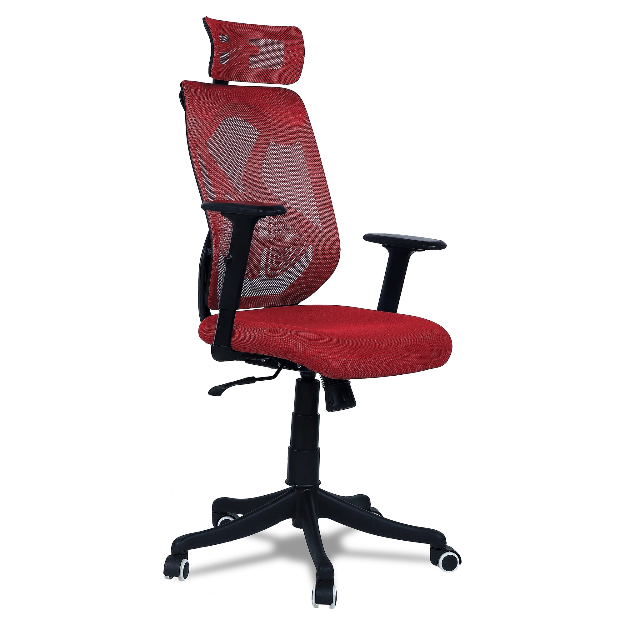 Zeeazyana High Back Ergonomic Chair in Red Colour
