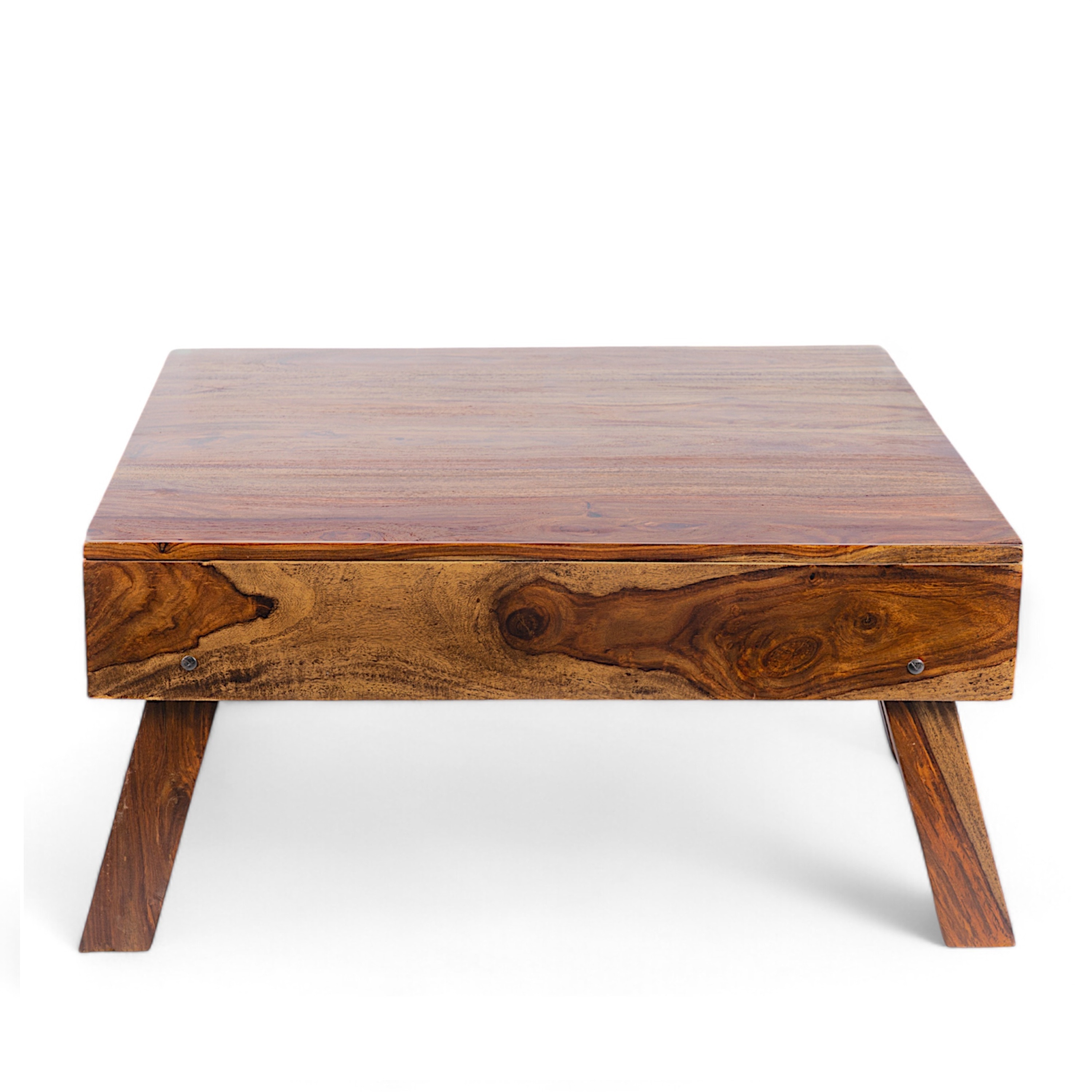 Bradford Sheesham Wood Coffee Table In Teak Finish