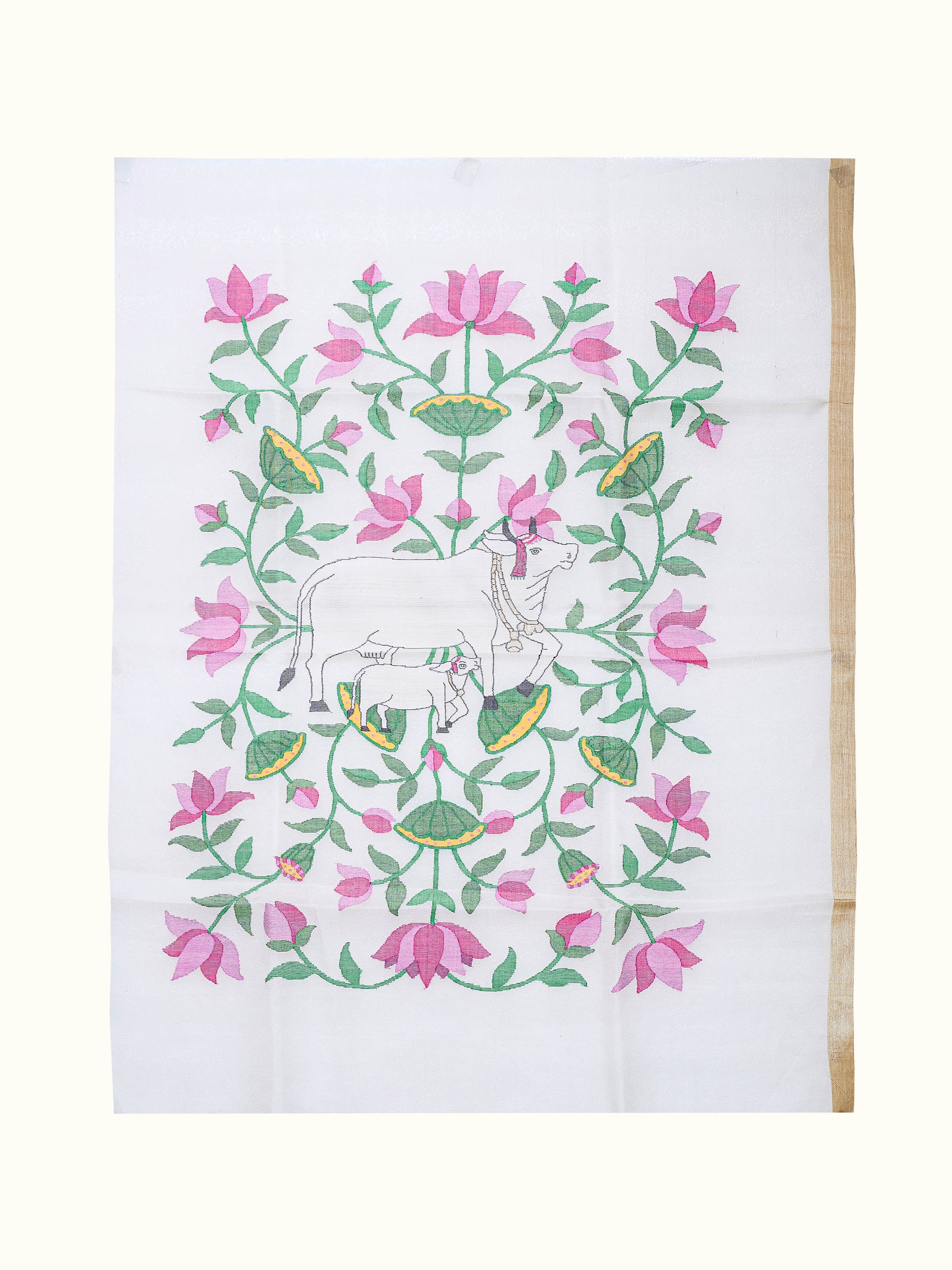 Sacred Cow Jamdani Wall Hanging