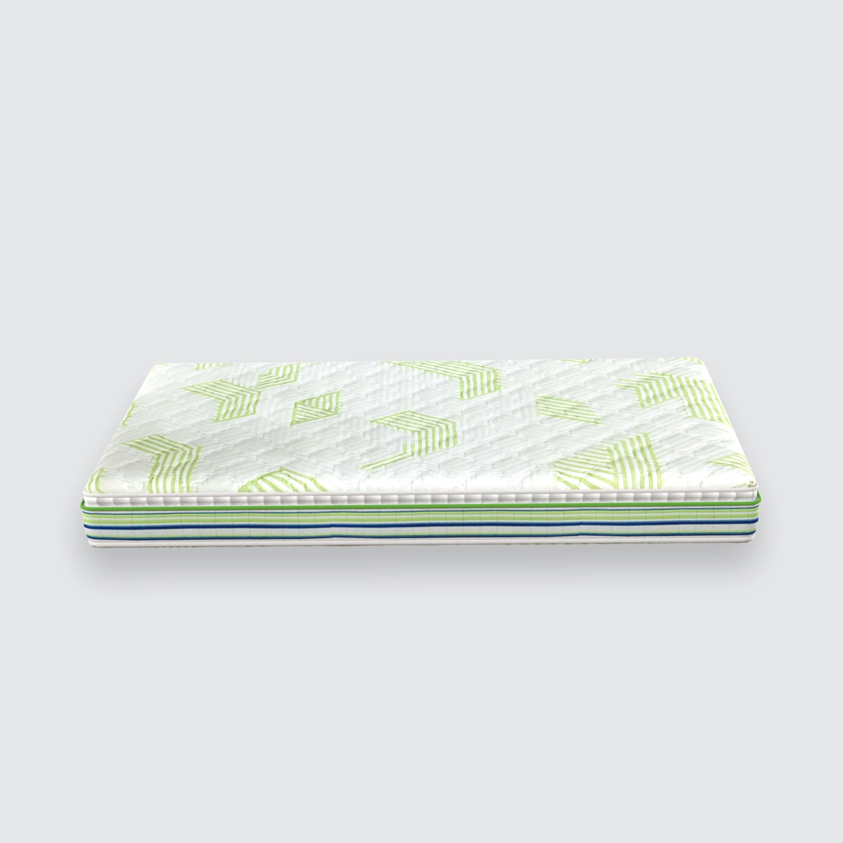 Alovera Spa Pillow Top With SRTX Technology 8 Inch Single Size Convoluted Foam Mattress (84X35 Inches), 3-Zone Support, Aloe Vera Treated Fabric, with Memory Foam