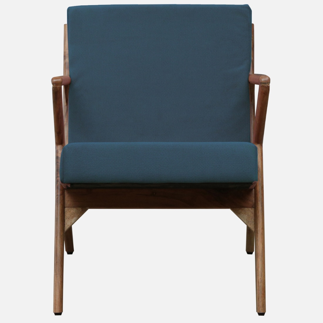 Zesta Blue Fabric Accent Chair
