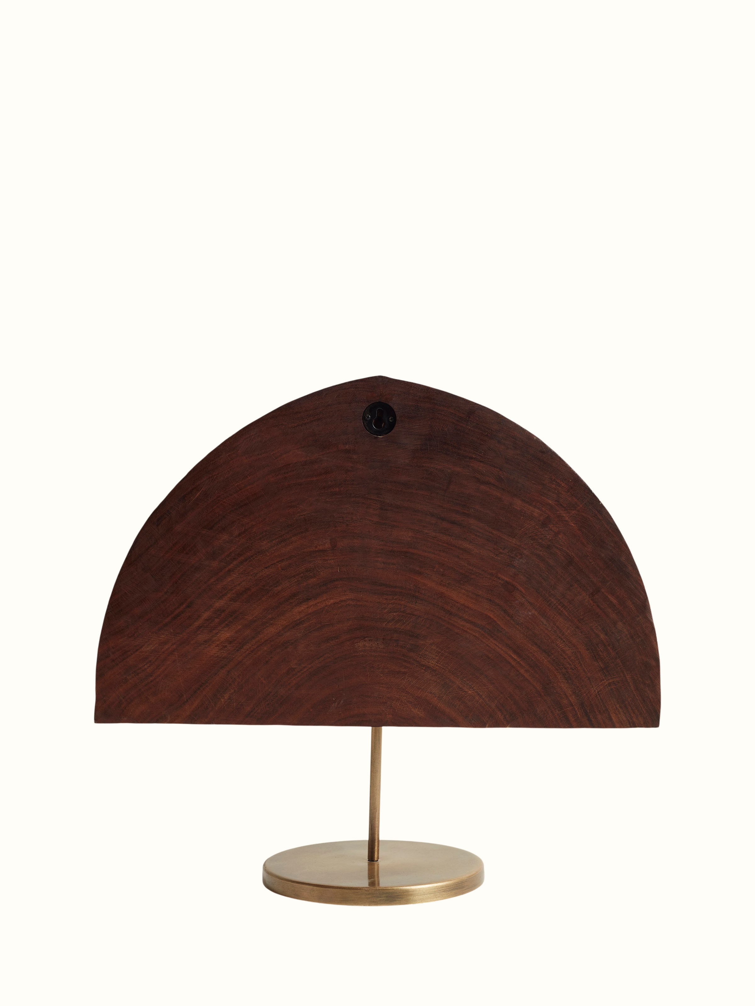 Back view of Sheesham wood carved wooden block showing smooth finish