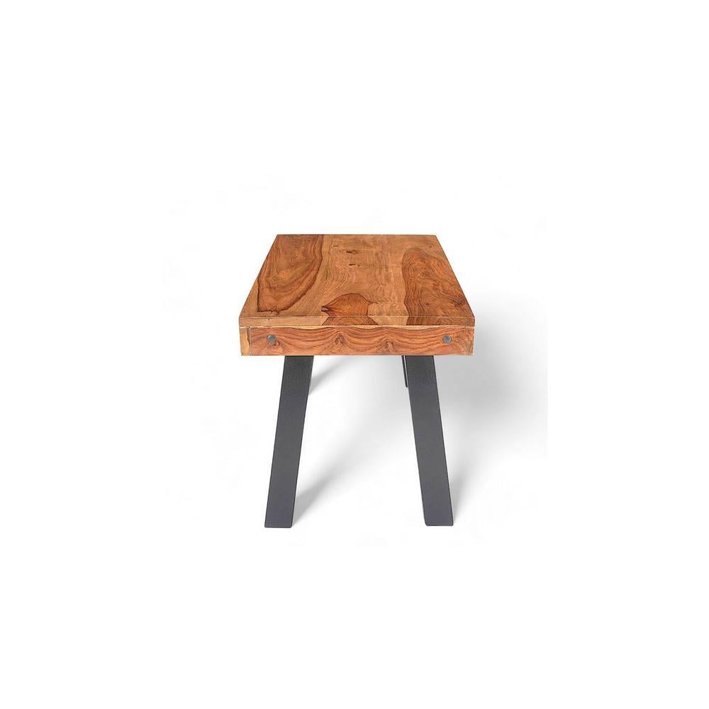 Mayfield Sheesham Wood Coffee Table In Teak Finish