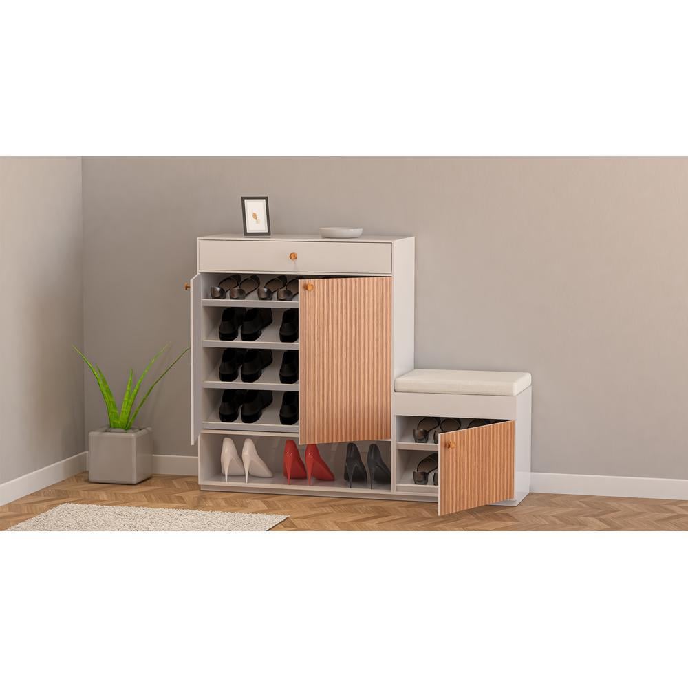 Step-Seat duo Space Saving Shoe Rack